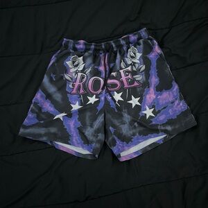 Grand Slam Black and Purple Athletic Shorts